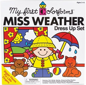 My First Colorforms Miss Weather Dress up Restickable Set