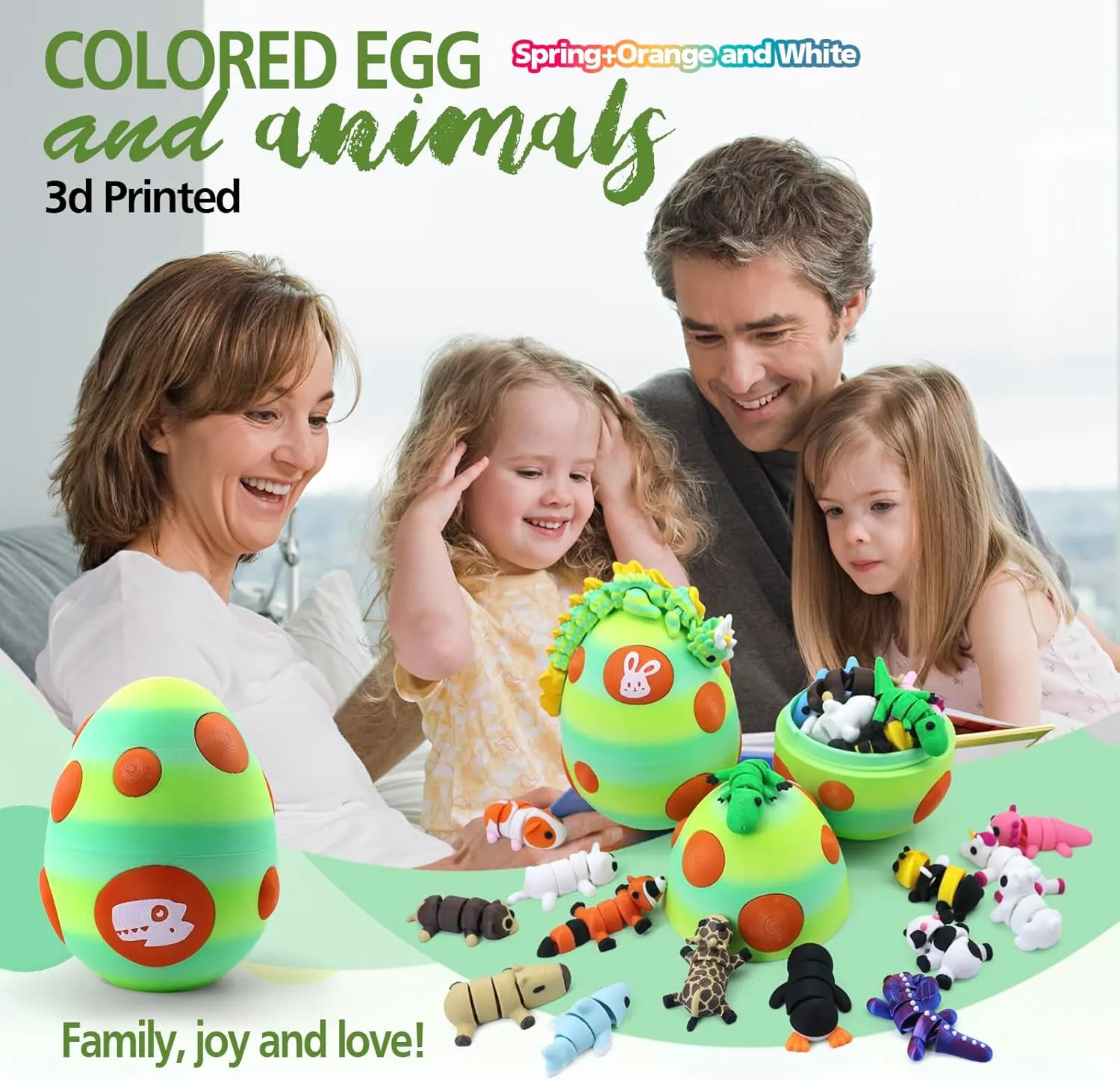 Mystery Mini 3D Printed Articulated Animal Figurines Set with Egg,Little Cute Animals Pocket Pet,3D Animals Toys,3D Printed Miniature Figurines Gift(Dragon&Axolotl &Capybara