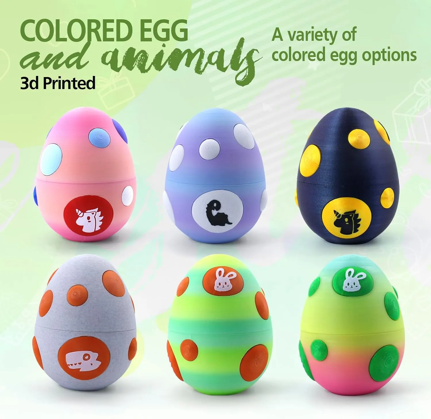 Mystery Mini 3D Printed Articulated Animal Figurines Set with Egg,Little Cute Animals Pocket Pet,3D Animals Toys,3D Printed Miniature Figurines Gift(Dragon&Axolotl &Capybara