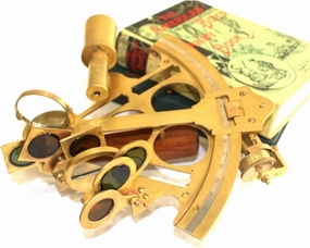 Nagina International Antique Replica Brass Sextant Nautical Beach Admiral Ships Captain Navigation Tool