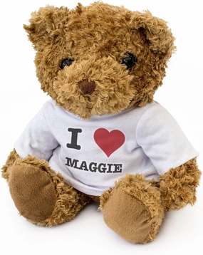 New - I Love Maggie - Teddy Bear - Cute Soft Cuddly - Gift Present Birthday Xmas