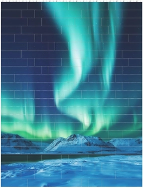 Northern Lights Building Block Puzzle Personalized Building Bricks Block Puzzle Building Family Keepsake DIY Brick Block Puzzles Valentine's Day Gifts for Home Decor Brick Puzzle