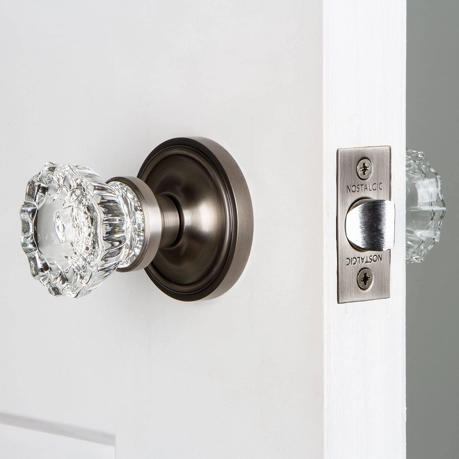 Nostalgic Warehouse Classic Rosette with Crystal Door Knob