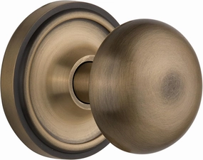 Nostalgic Warehouse Classic Rosette with New York Round Door Knob
