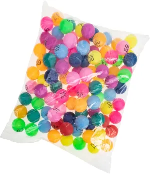 Number Balls Set Pcs Compact Small Balls for Party Props Bingo Raffle Cat Toys Smooth Plastic