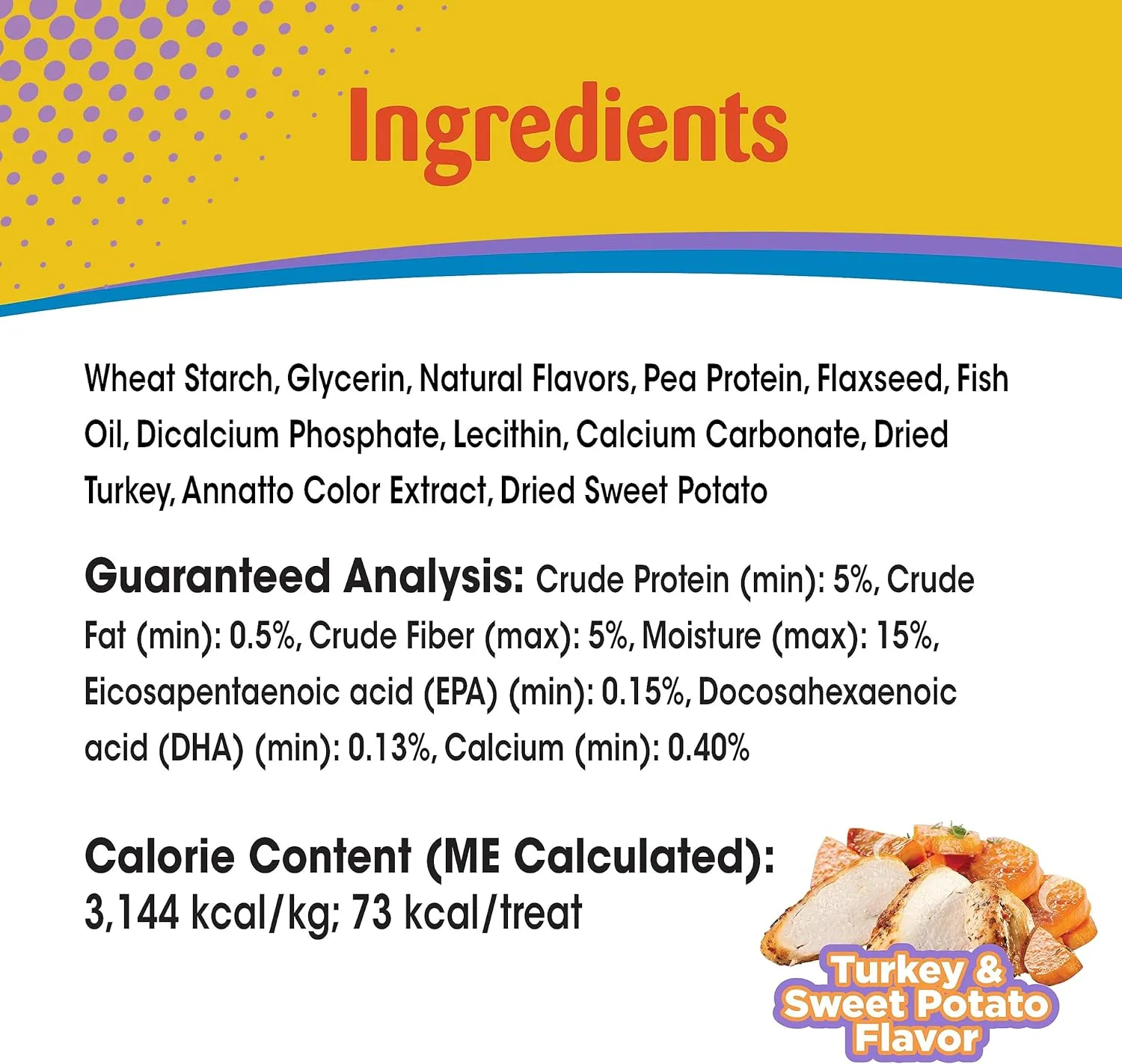 Nylabone Nubz Natural Edible Dog Chew Treats for Puppies, Long Lasting Dog Bones Made in USA, Turkey & Sweet Potato Flavor, for Puppies Up to 25 lbs. (28 Count)