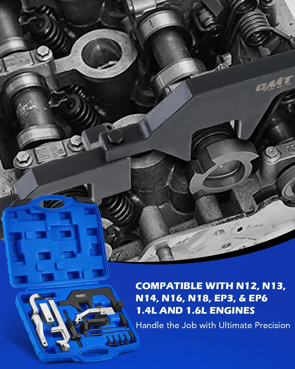 Orion Motor Tech Camshaft Holding Tool Kit Compatible with BMW Mini Cooper Clubman N12 N13 N14 N16 N18 EP3 EP6 1.4L 1.6L Engines Timing Tool Kit