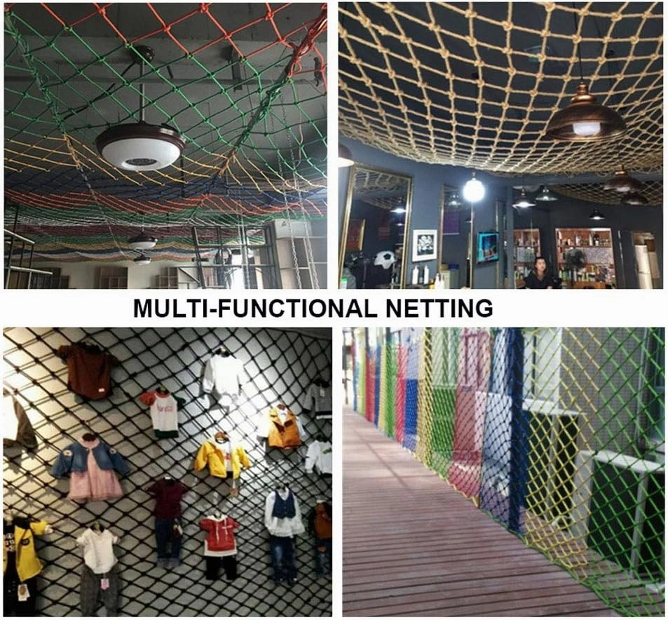 Outdoor Protective Netting, Nylon Climbing Cargo Net, Backyard Playground Netting, Colorful Truck Cargo Netting, Fence Net (Size : 1x5m(3x16ft))