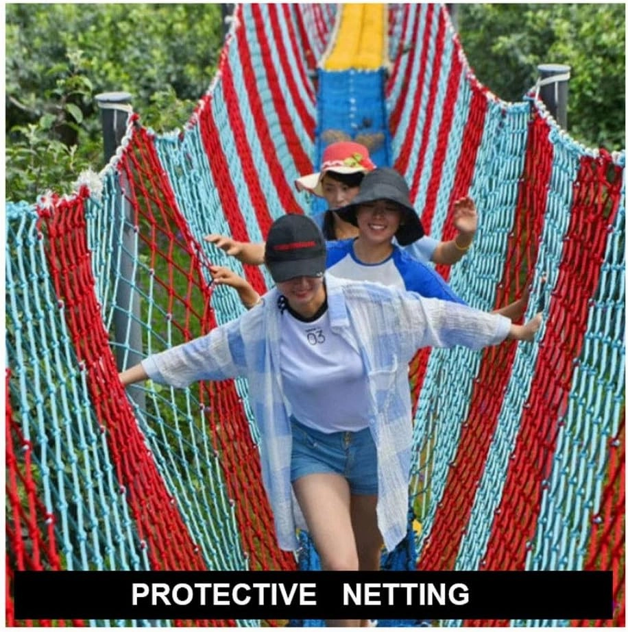 Outdoor Protective Netting, Nylon Climbing Cargo Net, Backyard Playground Netting, Colorful Truck Cargo Netting, Fence Net (Size : 1x5m(3x16ft))