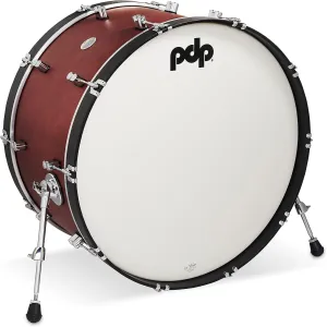 Pacific Drums & Percussion Add-Ons PDP Concept Classic, 14x26, Ox Blood/Ebony Hoops Kick Drum (PDCC1426KKOE)