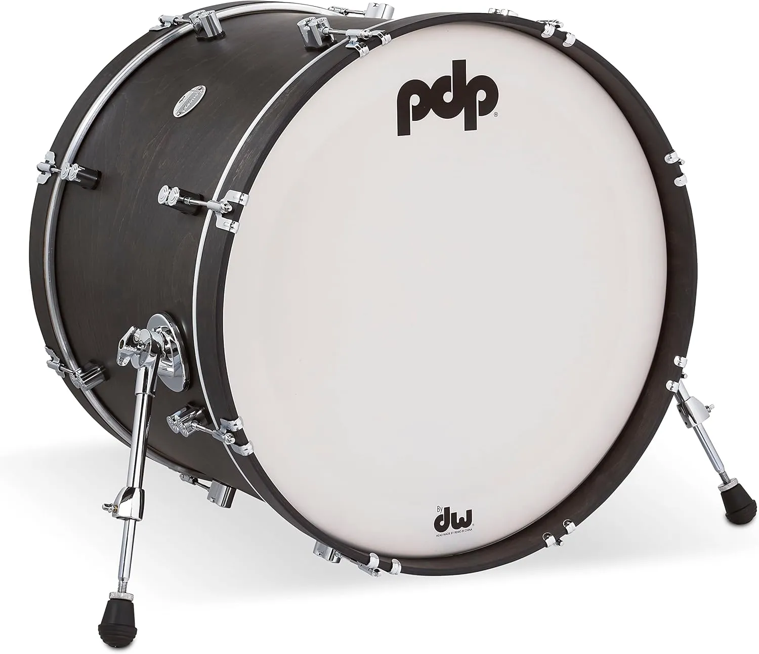 Pacific Drums & Percussion Add-Ons PDP Concept Classic, 16x22, Ebony Hoops Kick Drum (PDCC1622KKEE)