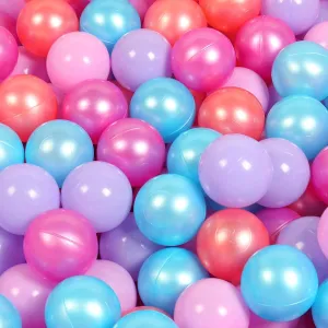 Pack of 100 Plastic Balls, 2.2 inches/5.5 cm, BPA Free Pit Balls Crush Proof Ocean Balls Phthalate Free for Boys Girls Toddlers Indoor Outdoor
