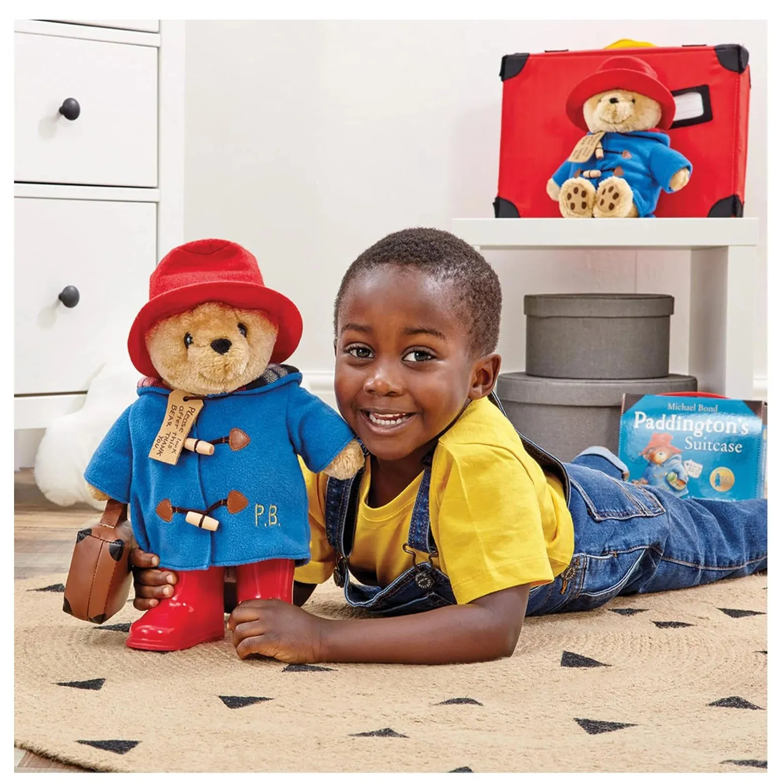 Paddington Bear with Boots and Case 34cm
