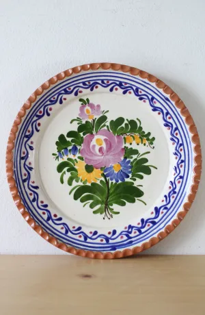 Painted Terracotta Clay Painted Plate