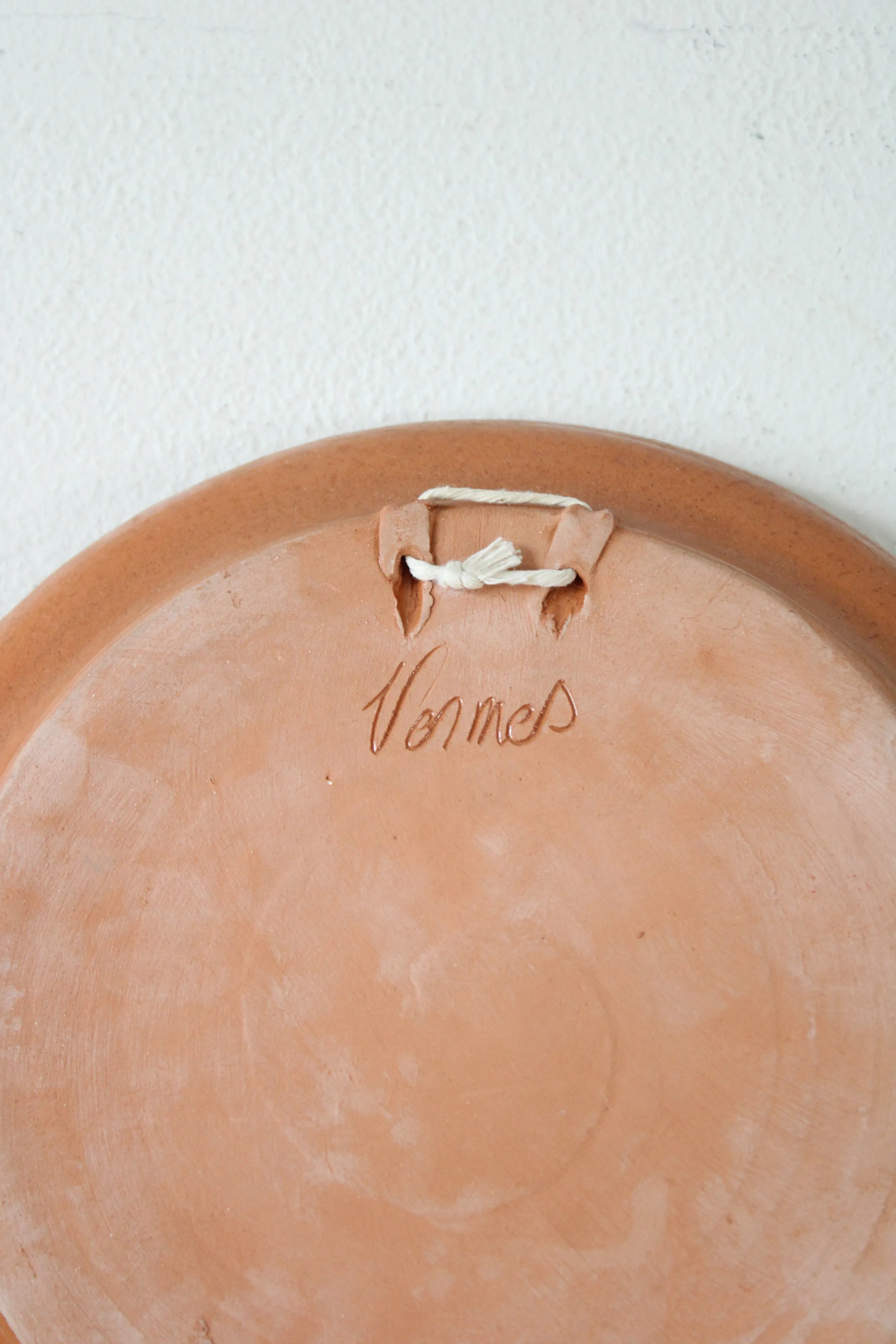 Painted Terracotta Clay Painted Plate