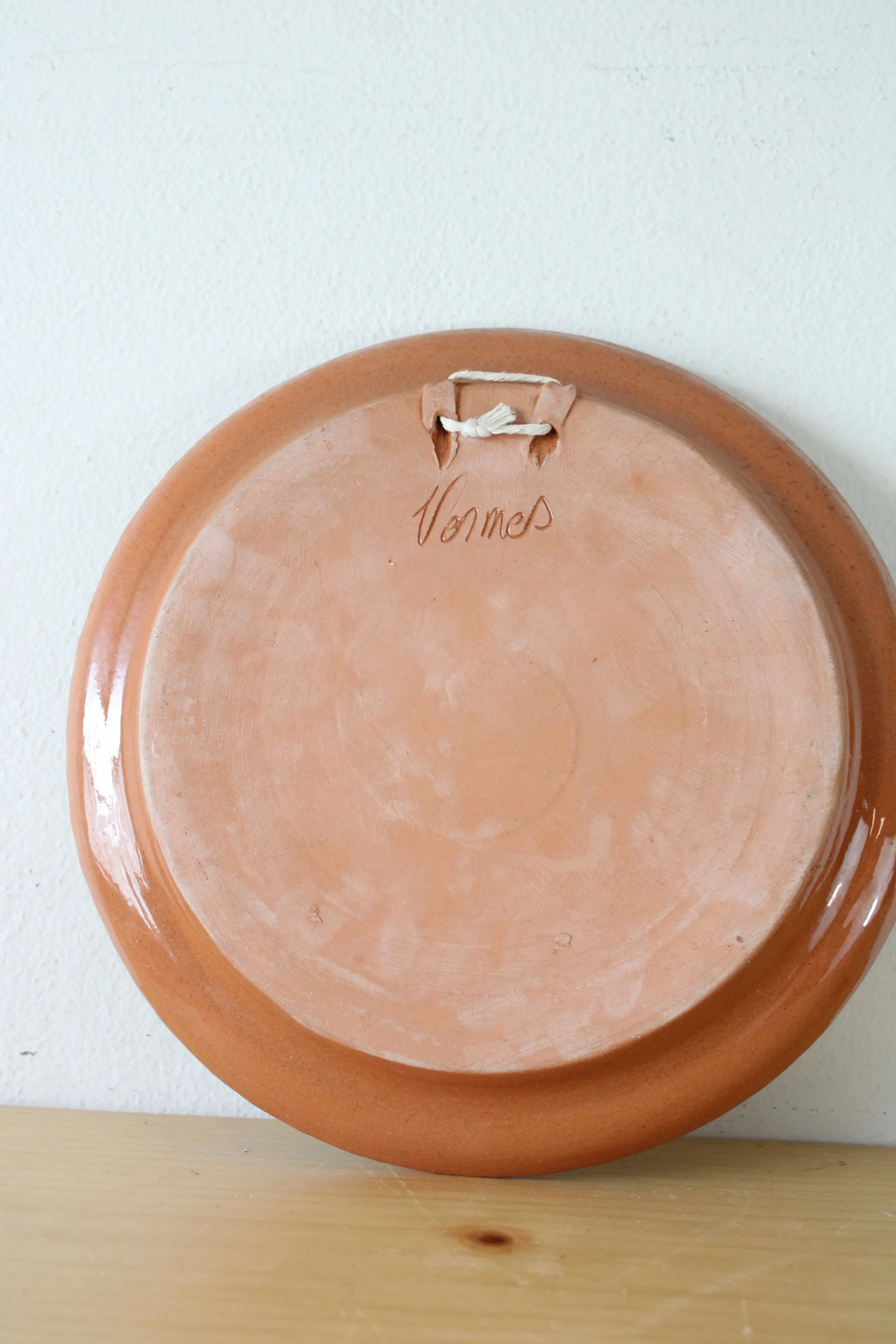 Painted Terracotta Clay Painted Plate