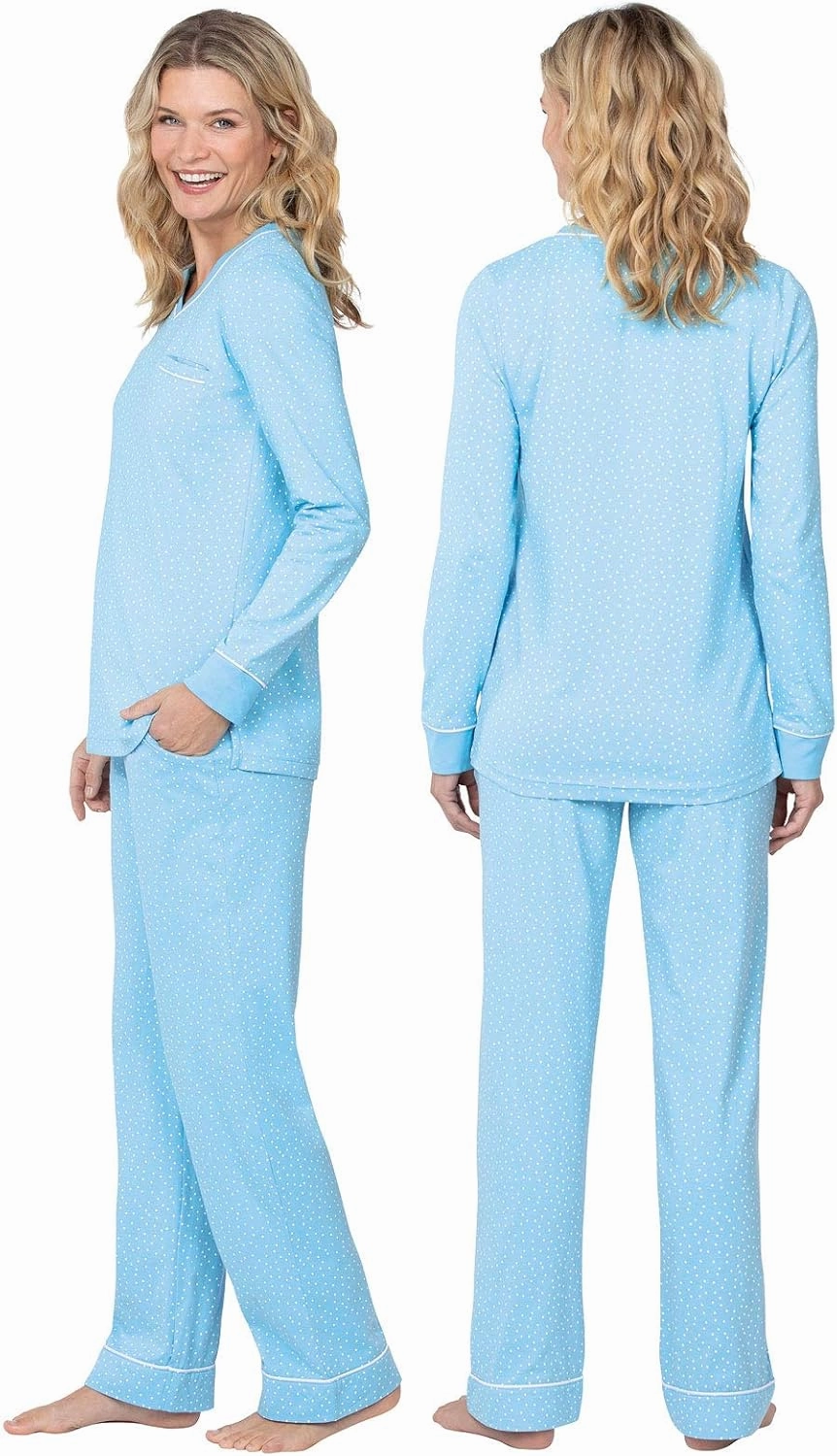 PajamaGram Pajamas For Women - Womens PJ Sets, Pullover Top, 100% Cotton