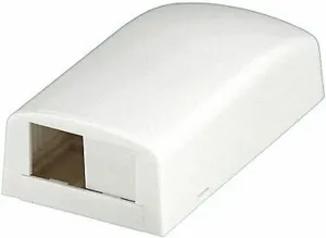 Panduit Surface Mount Box, Mini Com, 2Port, Off Wht