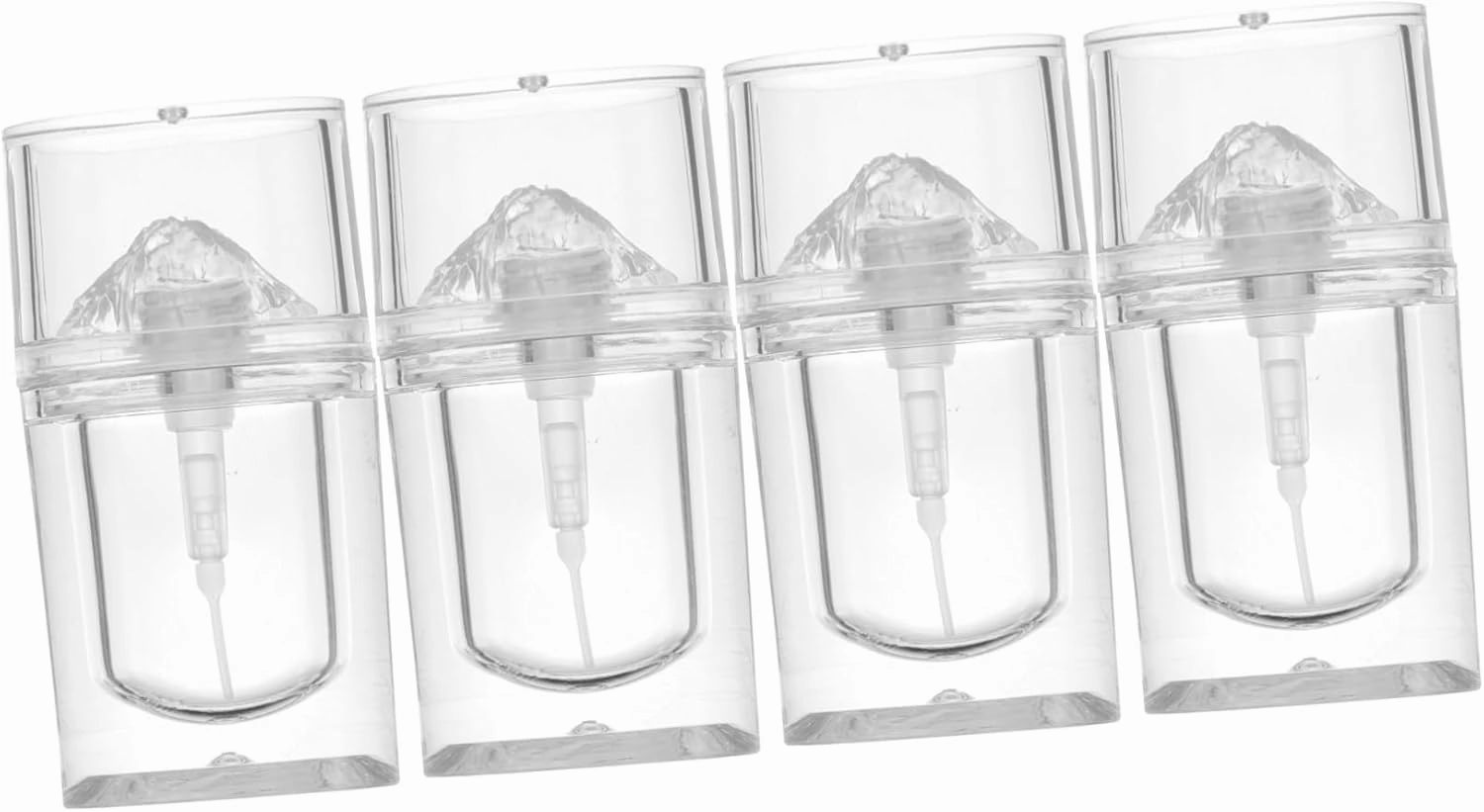 PartyKindom Diy Lip Gloss Bottles Set 5ml Containers Pp Plastic Reusable Lip Gloss Tubes