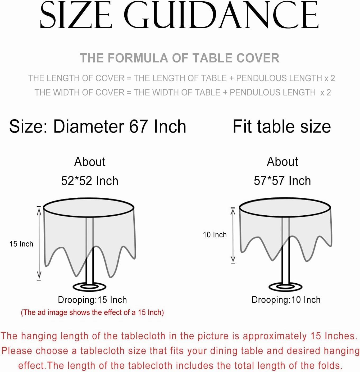 patdrea Designer Floral Linen Table Cloth Durable Breathable Tabletop Cover Dacorative Kitchen Dining Tablecloth for Round Tables for Kitchen Dining Parties,Holiday Christmas,Diameter 67"
