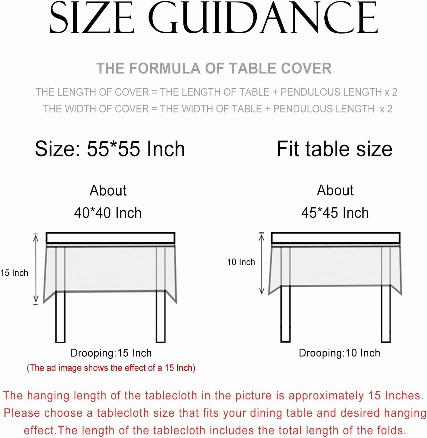 patdrea French Linen Tablecloth Soft Breathable Tabletop Cover Kitchen Dining Tablecloth for Rectangular Tables for Parties Christmas,55"*55