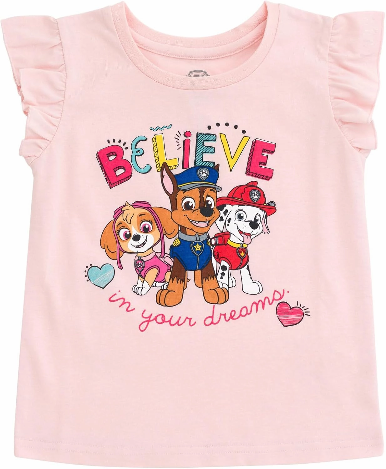 Paw Patrol Girls Tank Top Skirt and Bag 3 Piece Outfit Set Toddler to Big Kid Sizes (2T - 10-12)