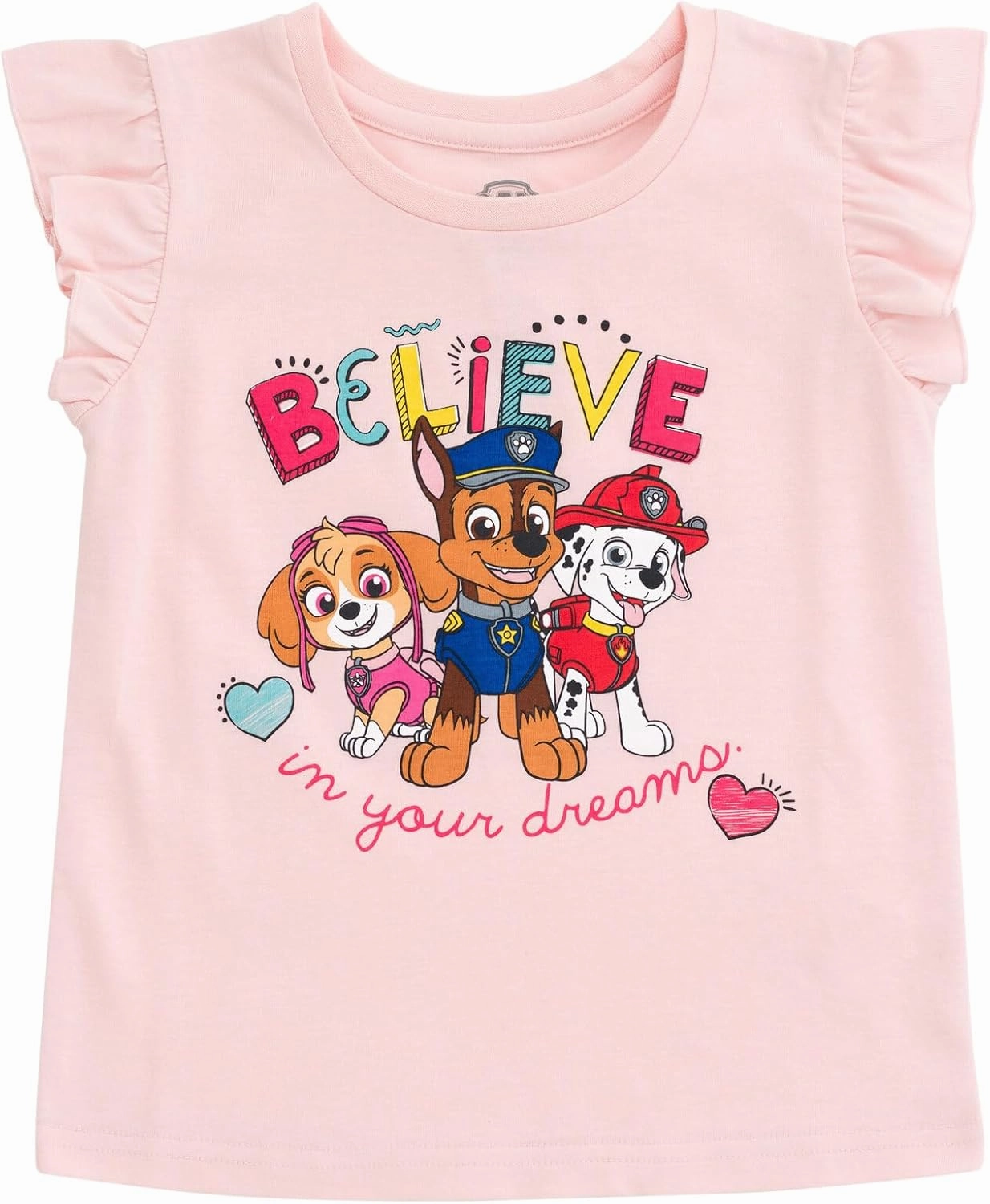 Paw Patrol Girls Tank Top Skirt and Bag 3 Piece Outfit Set Toddler to Big Kid Sizes (2T - 10-12)
