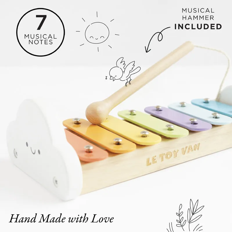 Petilou Rainbow Wooden Xylophone