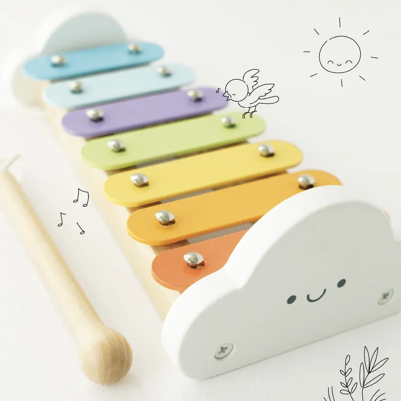 Petilou Rainbow Wooden Xylophone