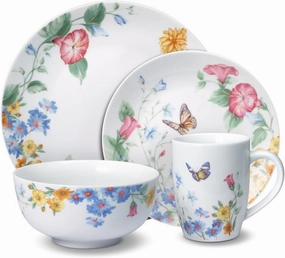 Pfaltzgraff 5184213 Annabelle Dinnerware Set, 16 Piece, Multicolored