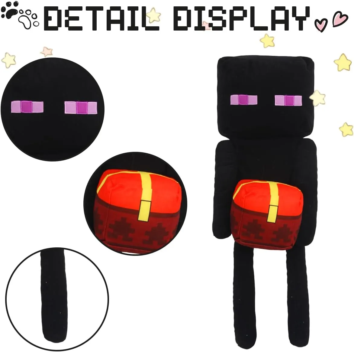 Pixel-Style Plushies Game Basic Stuffed Animal Mineworld Character Soft Toy, Video Game-Inspired Collectible Plushies