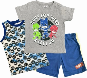 PJ Masks Boys' 3 Piece Short Set (Toddler/Kid)
