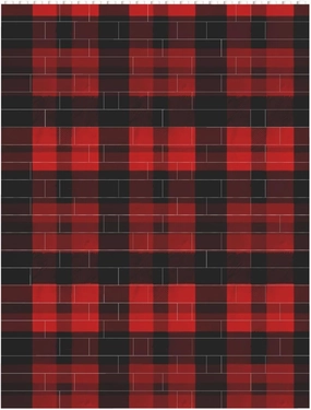 Plaid Red and Black Building Block Puzzle Personalized Building Bricks for Adults Block Puzzle Building DIY Brick Block Puzzles Valentine's Day Gifts for Home Decor Brick Puzzle