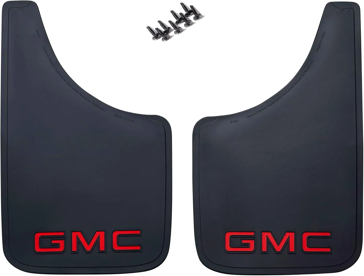 Plasticolor GMC Logo Easy Fit Mud Guard 9" - Set of 2