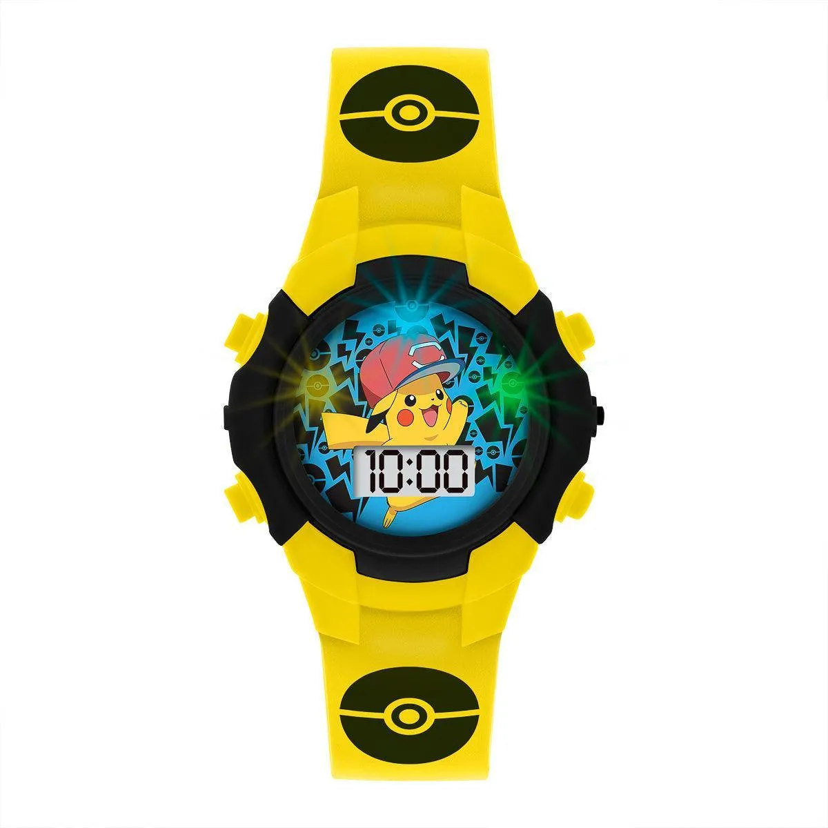 Pokémon Character Print and Dial Digital Flashing Watch