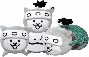 PONOS Official The Battle Cats Plush - Ninja Cat Evolutions Set Plushie - 7 Inch Collectible Battle Cats Soft Stuffed Animals