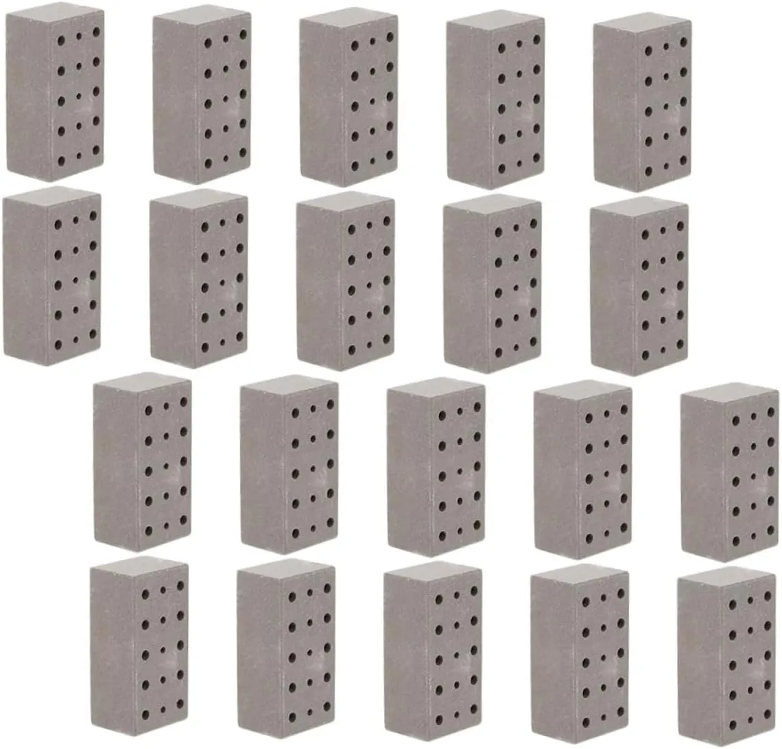 POPETPOP 30pcs Mini Bricks for Dollhouse Garden Accessories Tiny Brick Wall Building Blocks Versatile Model Crafting Materials for DIY Architecture and Creative Play