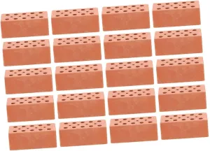 POPETPOP 30pcs Miniature Bricks for Landscaping Tiny Brick Blocks for Crafts Realistic Model Building Portable and Lightweight for Architectural Learning and Fun