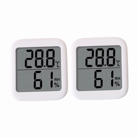 POPETPOP Thermohygrometer Set Accurate Room Temperature Humidity Meter Wall-Mount Digital Thermometer for Home