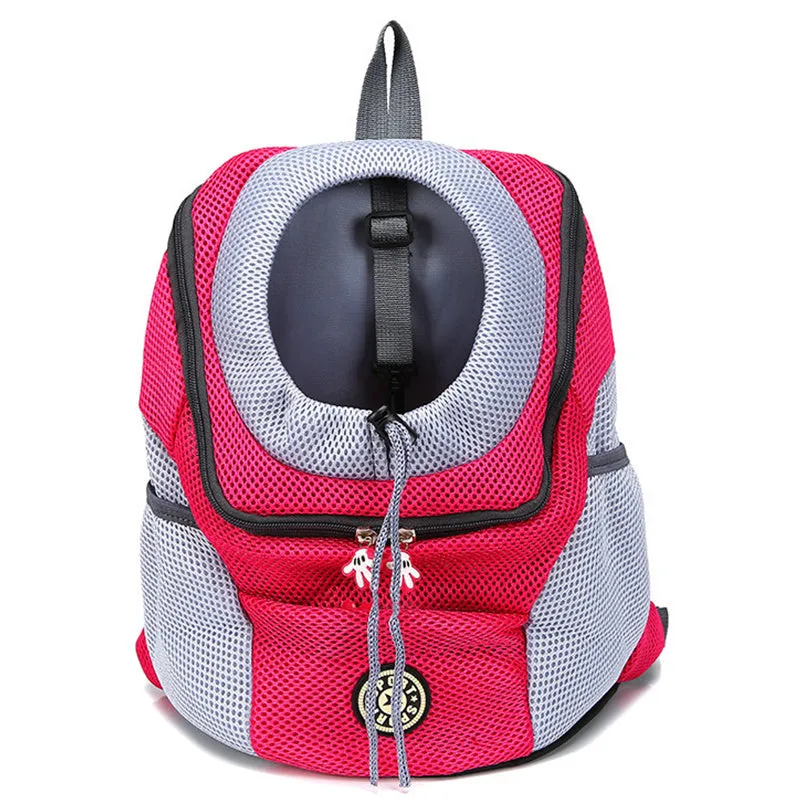 Portable Double Shoulder Pet Dog Carrier Backpack with Mesh