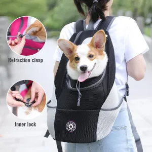 Portable Double Shoulder Pet Dog Carrier Backpack with Mesh