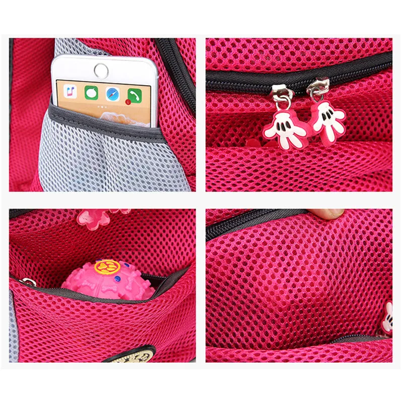 Portable Double Shoulder Pet Dog Carrier Backpack with Mesh