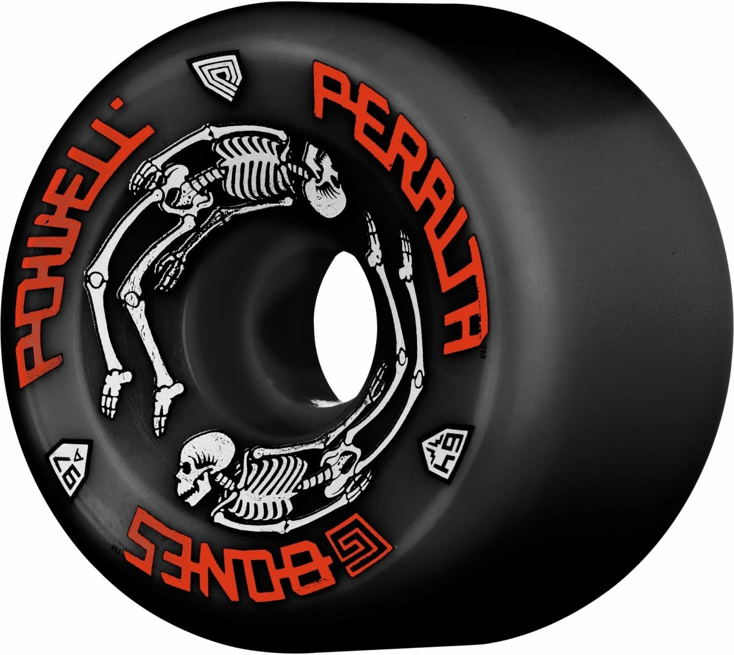 Powell Peralta G-Bones II 97a 64mm Black Skateboard Wheels (Set of 4)