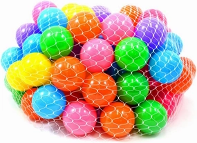 PowerTRC Non-Toxic 100 "Phthalate Free Crush Proof 6.5cm Quality Non-Recycled Pit Balls