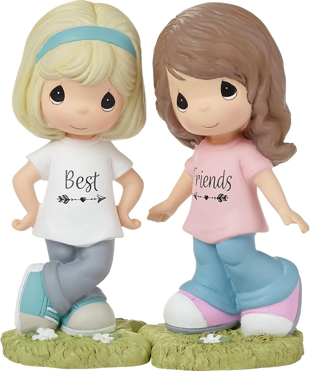 Precious Moment 222401 True Friends are Never Apart 2-Piece Resin Figurine Set
