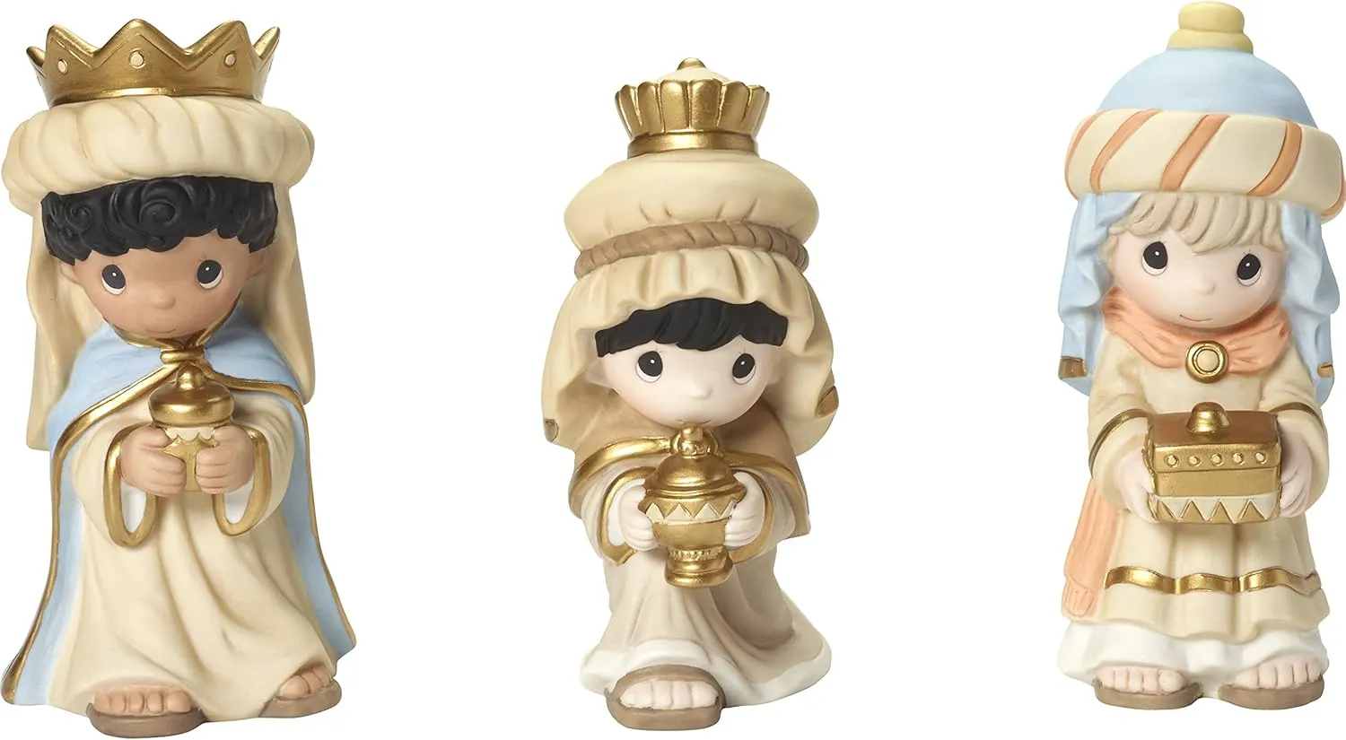 Precious Moments 181052 "We Three Kings" Wise Men Figurine (Set of 3)