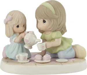 Precious Moments 213010 Mom, You’re Tea-Rrific Bisque Porcelain Figurine