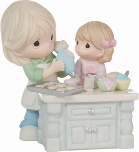 Precious Moments 223014 Grandmas are Moms with Lots of Frosting Bisque Porcelain Figurine