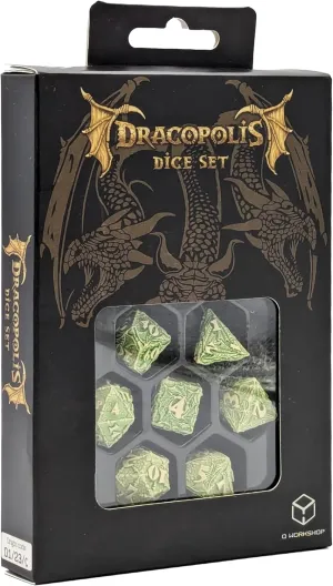 Q-Workshop Dracopolis Dice Set The Andean Longneck - Dice Accessory for Tabletop Board Card Games - for 1  Players and Ages 14 