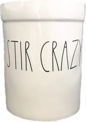 Rae Dunn STIR CRAZY ceramic utensil crock utensil holder kitchen storage